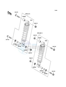 KVF650_4X4 KVF650FDF EU GB drawing Shock Absorber(s)