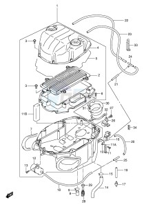 TL1000R (E2) drawing AIR CLEANER