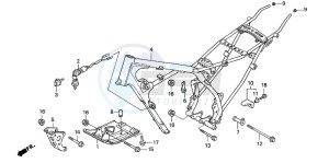 CRF80F 100 drawing FRAME BODY