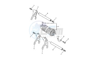 YZF R6 600 drawing SHIFT CAM-FORK