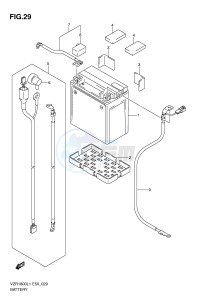 VZR1800 (E50) INTRUDER drawing BATTERY