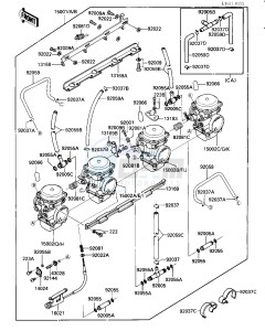 ZL 1000 A [ZL1000 ELIMINATOR] (A1) drawing CARBURETOR ASSY