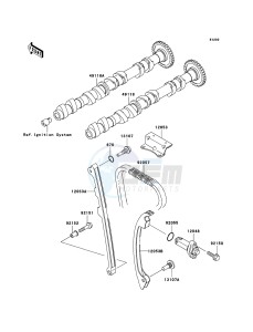 NINJA ZX-12R ZX1200B6F FR GB XX (EU ME A(FRICA) drawing Camshaft(s)/Tensioner