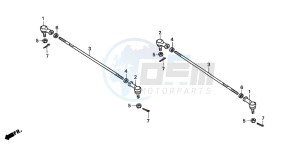 TRX200D FOURTRAX 200 drawing TIE ROD