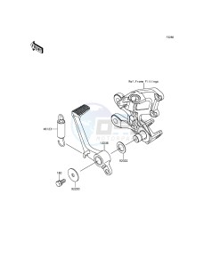 ZZR1400 ABS ZX1400FFFA FR GB XX (EU ME A(FRICA) drawing Brake Pedal