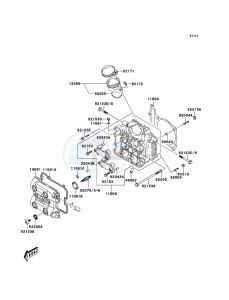 KLV1000 LV1000-A2H GB XX (EU ME A(FRICA) drawing Cylinder Head(Front)