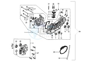 SPEEDFIGHT ARIA CATALYC - 50 cc drawing CRANKCASE