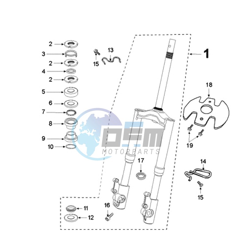 FRONT FORK / STEERINGHEAD