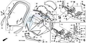 XL1000V9 Ireland - (EK) drawing UPPER COWL