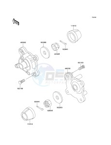 KLF 300 C [BAYOU 300 4X4] (C15-C17 C17 CAN ONLY) [BAYOU 300 4X4] drawing FRONT HUB