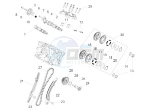 ETV 1200 Caponord Rally USA USA drawing Rear cylinder timing system