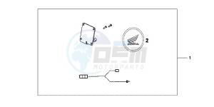 XL700VAB TRANSALP E drawing HEATED GRIP ATT.