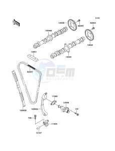 ZZR600 ZX600E6F GB XX (EU ME A(FRICA) drawing Camshaft(s)/Tensioner