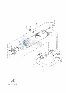 YXM700E YX70MPM (BHF1) drawing EXHAUST