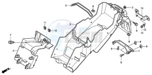 CBR125R drawing REAR FENDER