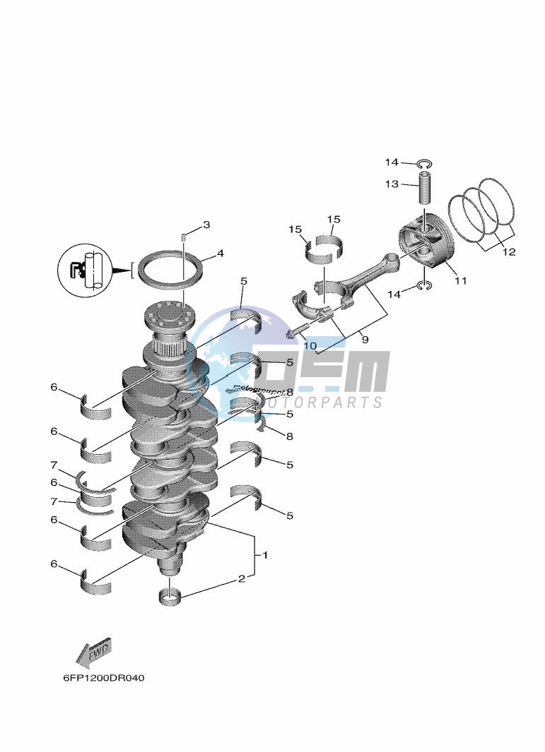 CRANKSHAFT--PISTON