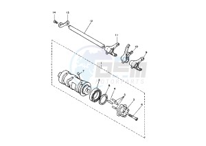 XV VIRAGO 1100 drawing SHIFT CAM-FORK