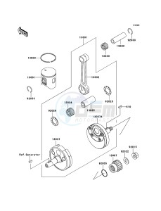 KX125 KX125-M3 EU drawing Crankshaft/Piston(s)