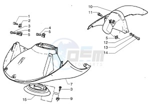 Hexagon 125 LX4 drawing Mudguards