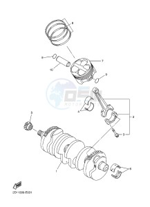 FZ1-S FZ1 FAZER 1000 (2DV6) drawing CRANKSHAFT & PISTON