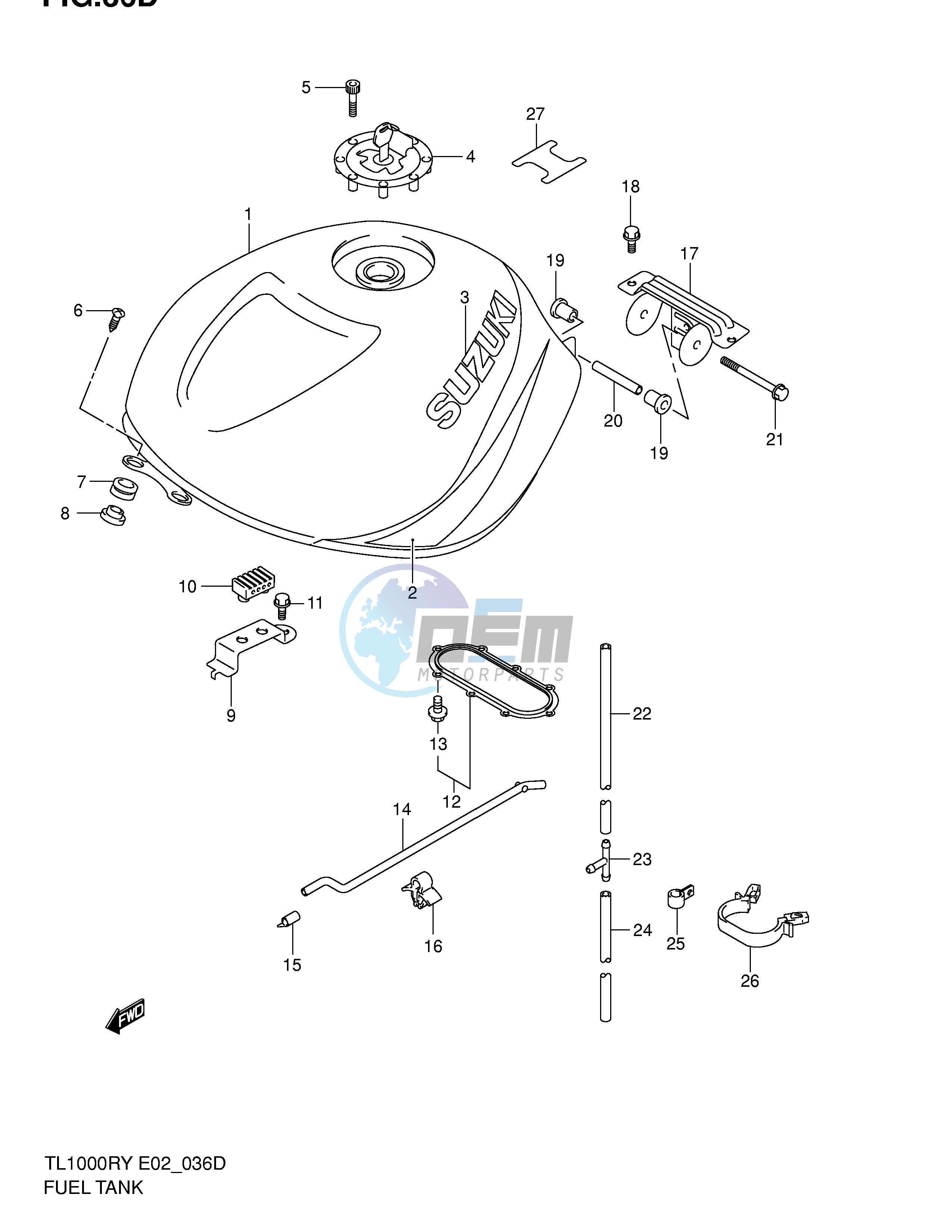 FUEL TANK (MODEL K2)