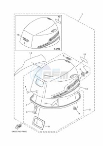 F15CEH drawing FAIRING-UPPER