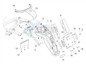 Beverly 300 ie ABS E4 (EMEA) drawing Rear cover - Splash guard