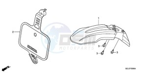 CRF50F9 Europe Direct - (ED) drawing FRONT FENDER