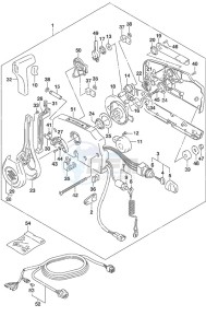 DF 25A drawing Remote Control Non-Remote Control wo/Power Tilt