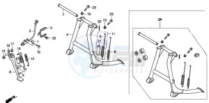 NTV650 drawing STAND