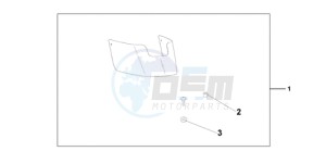 VT750C9 Korea - (KO) drawing CHROME REAR FENDE