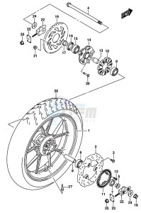 GSX-R125 drawing REAR WHEEL