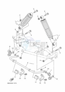 YFM450FWB KODIAK 450 (BHS2) drawing REAR SUSPENSION