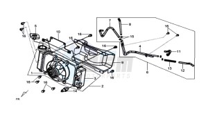 HD 200EVO EFI drawing RADIATOR