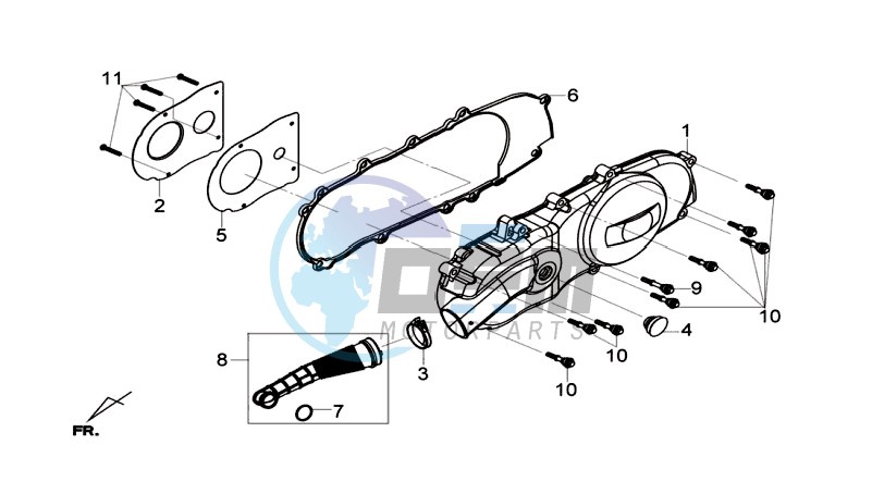 CRANKCASE COVER LEFT