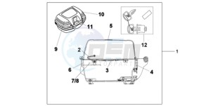 XL700V9 France - (F / CMF SPC) drawing TOP BOX 45L