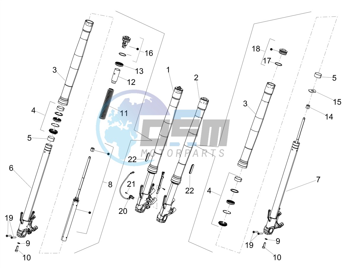 Front fork Kayaba