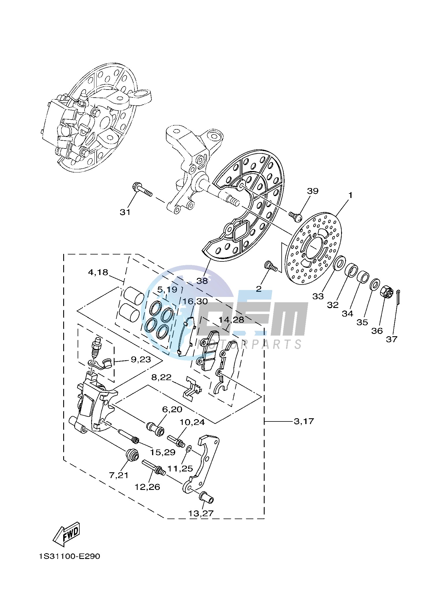 FRONT BRAKE CALIPER