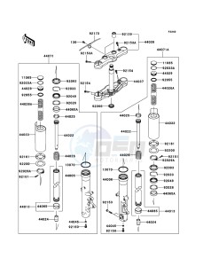 VN1700_VOYAGER_ABS VN1700B9F GB XX (EU ME A(FRICA) drawing Front Fork