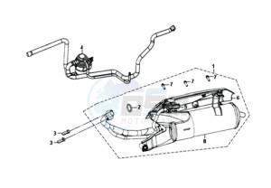 SYMPHONY SR 50 L6 drawing EXHAUST