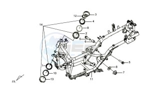 GTS 125 EFI drawing FRAME