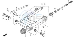 VT1100C2 drawing SWINGARM (VT1100C)