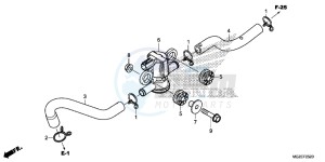 CB500FAE CB500F ABS UK - (E) drawing AIR INJECTION SOLENOID VALVE