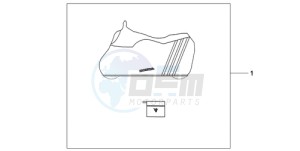 CB600F9 France - (F / CMF 25K) drawing BODY COVER L