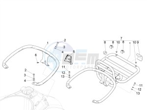 GTS 300 HPE 4T-4V IE ABS E4 (NAFTA) drawing Rear luggage rack