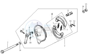 HUSKY 125 drawing REAR BRAKE