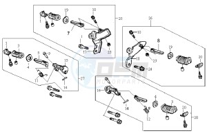 HUSKY 125 drawing FOOTREST