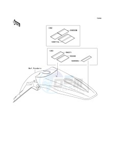 KX 250 T [KX250F] (T8F) T8F drawing LABELS