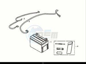 ORBIT III 50 (XE05W2-EU) (E5) (M1) drawing BATTERY - TOOL BOX