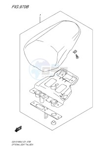 GSX-S 1000 drawing OPTIONAL (SEAT TAIL BOX)